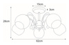 Lampa sufitowa K-JSL-6554/5 CHR -SUSAN