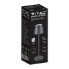 Lampka Biurkowa Nocna V-TAC 1,5W LED Ładowanie Ściemnianie IP54 Czarna 