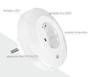 Lampka nocna wtykowa LED 0.4W 15lm z czujnikiem zmierzchu i gniazdem 220V EU