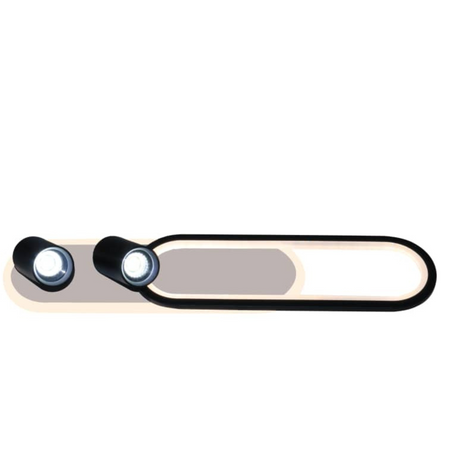 Light prestige Parma 2 plafon długi czarny LP-0612/2C L BK