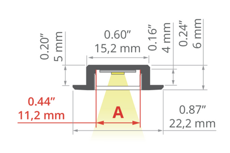Profil MICRO-NK, anodowany, czarny, 1000 mm