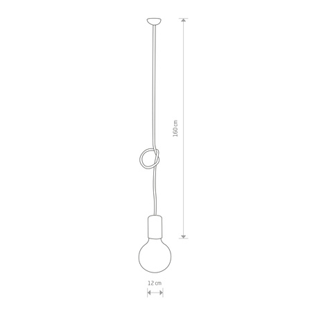 Nowodvorski Lampa wisząca czarna miedź CABLE