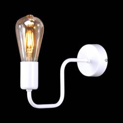 Nietuzinkowa, biała, metalowa lampa ścienna K-4043 z serii PEKA