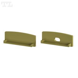 Komplet zaślepek bocznych GOLD P13-1 (1 szt. z otworem, 1 szt bez otworu) (nr kat 7713192)