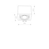 Nowodvorski Lampa punktowa natynkowa drewniana BOX ANTIQUE ES111 