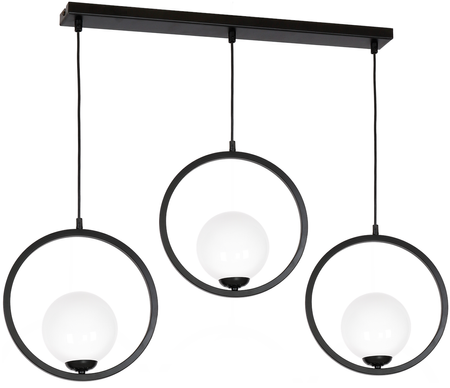 Lampa wisząca BOSTON 3xE14 czarna