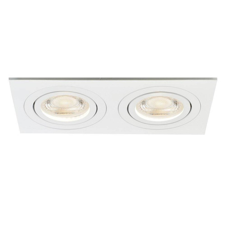 Oprawa OZZO OLAF2-221-WH podwójna kwadratowa biała