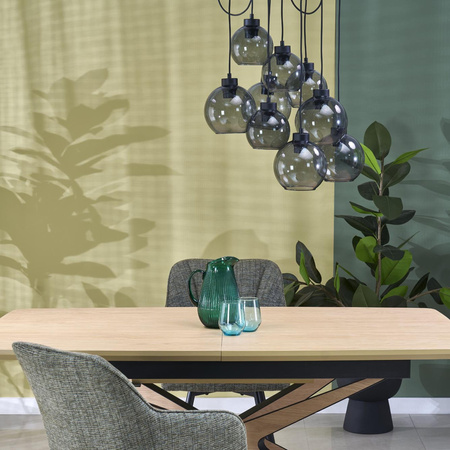 Lampa wisząca CUBUS GRAPHITE 9xE27 koło