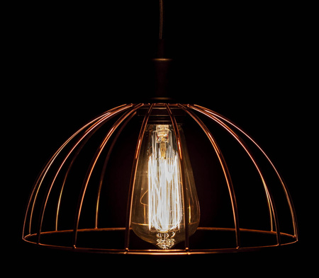 Lampa wisząca sufitowa GOLDEN ROSE metalowa LOFT
