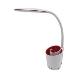 Lampka LED ELSA  z przybornikiem biało/czerwona