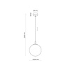 CADIX GOLD LAMPA WISZĄCA 1 PŁ 300