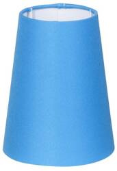 Abażur niebieski stożek 15x12,5cm E14 tkanina/PCV Cone Candellux 77-10551