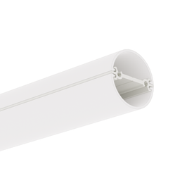 Profil aluminiowy JAZ-DUO do budowy opraw wiszących okrągły biały lakier KLUŚ 1m