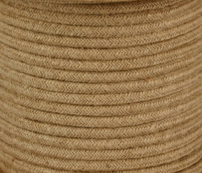 Przewód w oplocie kabel dekoracyjny 2x0,75 juta naturalna 1m