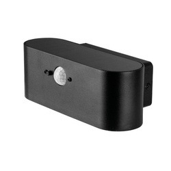 Kinkiet solarny LED Solaris 2,5W 4000K czarny z czujnikiem ruchu