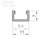 LED P4-2 Profil 3000 mm anod (nr kat 864203)