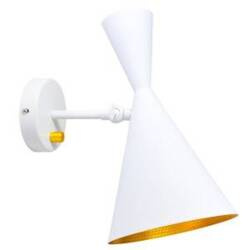 Kinkiet MODERN C-W Biało-złoty E27 ruchomy