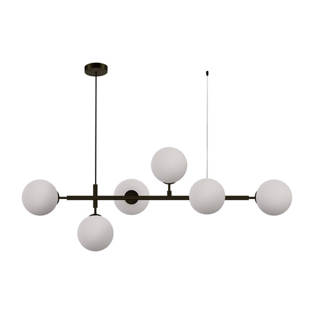 Light prestige Alisa wisząca czarna / białe kulki LP-005/6P BK/WH