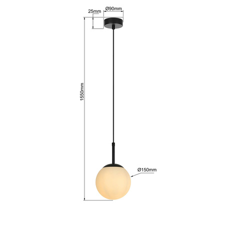 Light prestige Dorado 1 wisząca czarna LP-002/1P BK