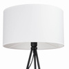 Lampa podłogowa NEPTUN trójnóg z abażurem biały walec
