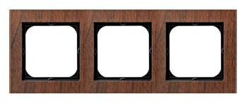 Ramka potrójna Sonata Prestige Ospel Drewno Orzech IP20