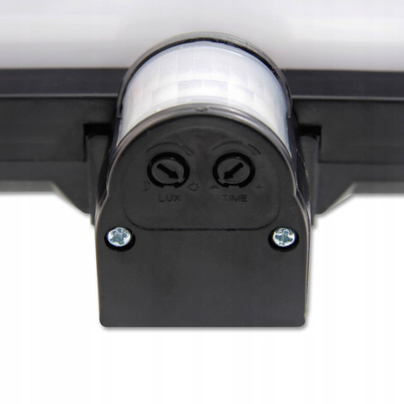 Kinkiet ogrodowy lampa elewacyjna E27 z czujnikiem ruchu i zmierzchu