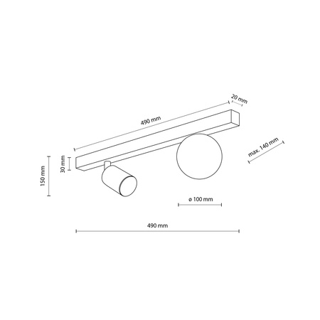 Lampa sufitowa VOX GU10/G9