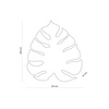 Kinkiet MONSTERA Gold 3xG9