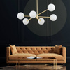 Lampa sufitowa SARIUS Gold 6xG9 wysoka