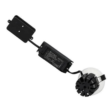 Oprawa LED V-TAC 10W Biała Bluetooth Soczewka CCT Ściemnialna IP65 VT-7710D 2700K-6500K 850lm 5 Lat Gwarancji