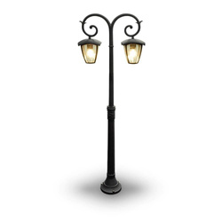 Latarnia Ogrodowa V-TAC 2XE27 1410mm IP44 Czarny VT-738