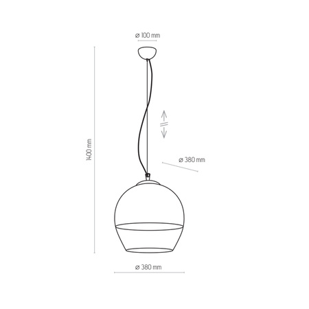 Lampa wisząca BOULETTE Transparent 1xE27