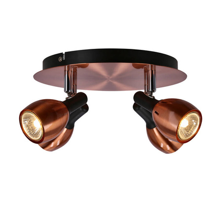 Lampa sufitowa plafon 4xGU10 miedziany CROSS 98-34878