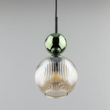 SOPHIA GREEN COGNAC LAMPA WISZĄCA 1XE14