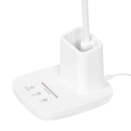 Lampka biurkowa z pojemnikiem na długopisy K-BL1301 BIAŁY z serii TOLA