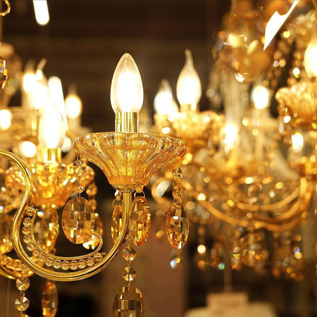 Żarówka LED V-TAC 5,5W E14 Filament Świeczka Ściemnialna VT-21125 3000K 600lm