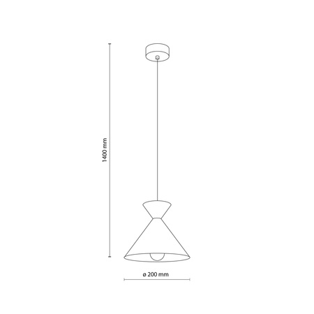 LAMPA WISZĄCA MATTEO SABIA BROWN 1XE27 S