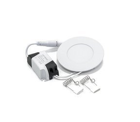 Oprawa Sufitowa podtynkowa Led 3W okrągła 4000K neutralna IP20