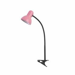 Lampka E27 Nika z klipsem różowa 1xE27