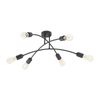 Lampa sufitowa HELIX BLACK 6xE27