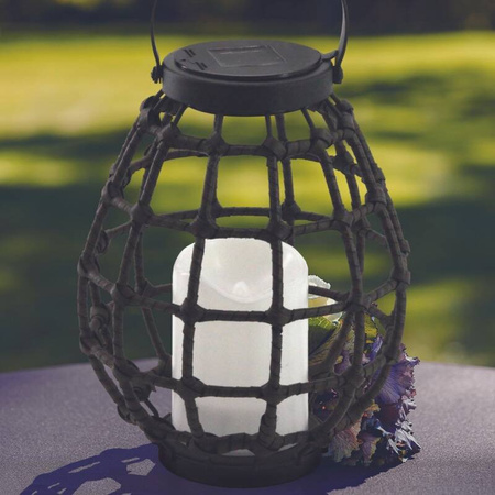 Lampa solarna Led Latarenka KOGE brąz IP44 metal