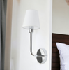 Kinkiet z abażurem hotelowy srebrny 1xE14 Arte 