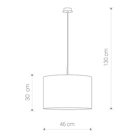 Nowodvorski Lampa wisząca czarna złota ALICE L 