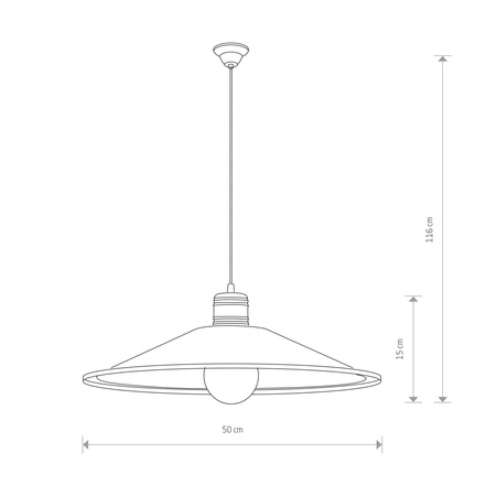 Nowodvorski Lampa wiszące GARRET M 