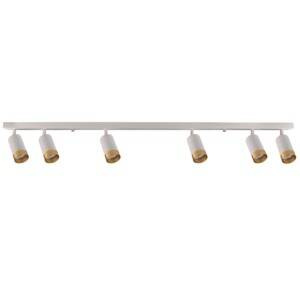 Lampa ścienno-sufitowa ARRAS 6 biało-złota GU10