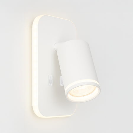 Oprawa Pipe Ring Kinkiet Biały 1xGU10 + LED 6W
