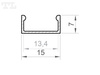 LED P4-1 Profil 2000 mm biały lakierowany (nr kat 864111)