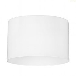 Klosz metalowy biały kubełek loft E27