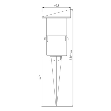 Refelktor Ogrodowy Vilo 1xGU10 IP65