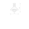 Nowodvorski Lampa sufitowa metalowa GARRET 